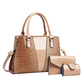 👜Women's Crocodile Pattern Handbag 3-Piece Set