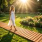 Allée de Jardin en Bois Déroulable