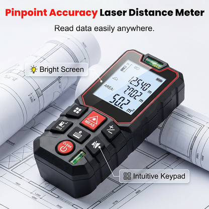 ⏳Offre limitée -50%⏰ Télémètre Laser Numérique Portable – Précision jusqu'à 50m – Écran rétroéclairé, mesure continue – Parfait pour le bricolage, la construction ou l'immobilier📏⚡