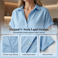 👔 OFFRE LIMITÉE -50% ! 💥 Chemise Décontractée Premium Respirante – Col V, Coupe Détendue, Douce sur la Peau ✨