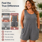 👗 50% DE RÉDUCTION 💥 Combinaison sans manches grande taille avec poches – Fluide, confortable & polyvalente – Idéale pour l’été, les voyages ou le quotidien – élégante sans effort ✨