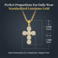⏳Spécial à durée limitée⏰Pendentif Croix Chrétienne Incrustée de Zircon en Cuivre📿✝️💎