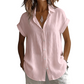 👚 50% DE RÉDUCTION ☁️ Chemise décontractée d'été à manches courtes pour femme – Tissu léger & coupe fluide – Parfaite pour les journées chaudes, le bureau ou les vacances – élégante et respirante 🌸
