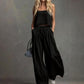 Ensemble 2 pièces pour femme : crop top et pantalon large