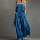 Ensemble 2 pièces pour femme : crop top et pantalon large