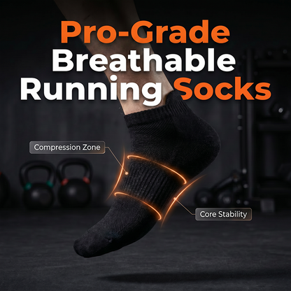Chaussettes de sport unisexe – Modèle cheville, séchage rapide & durables – Parfaites pour la course, le crossfit ou l’entraînement – gardent leur forme lavage après lavage 🔄