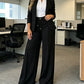 👖 50% DE RÉDUCTION! ✨ Pantalon Taille Haute Jambe Droite – Couture frontale, élastique dos & coupe flatteuse – Parfait pour un look élégant au quotidien 🌿