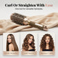 💇‍♀️ Brosse ronde volumisante professionnelle – Baril ventilé pour séchage rapide, prise en main ergonomique – Lève les racines et ajoute du volume – 3 coloris (gris/café/or) ✨