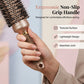 💇‍♀️ Brosse ronde volumisante professionnelle – Baril ventilé pour séchage rapide, prise en main ergonomique – Lève les racines et ajoute du volume – 3 coloris (gris/café/or) ✨