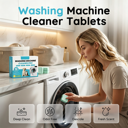 Comprimés nettoyants pour lave-linge (lot de 12)