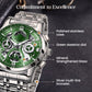 ⌚ -50% ! ✨ Montre de Sport Multifonction Étanche 3ATM – Acier Inoxydable & Mouvement Quartz – Cadran Squelette & Tachymètre pour Homme 🏁