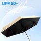 Parapluie Compact Pliable Protection UV – UPF 50+, Anti-Vent, Imperméable, 15 cm Plié | 7 Couleurs