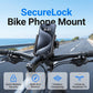 📱🔒 Support vélo à dégagement rapide – Système SecureLock anti-chocs, maintien ultra-sûr sur route comme en ville 🚴‍♂️🛡️