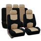 🛋️ Housses de siège auto universelles – Polyester durable et confortable – 5 coloris (gris/rouge/bleu/beige/noir) – Protection contre taches et usure 🚗