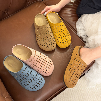 Chaussons Maille Respirants – PU + Suède Synthétique – Légers & Antidérapants for Maison & Extérieur