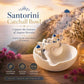 🌊 50% DE RÉDUCTION – DERNIER JOUR ! 🏺 Bol Santorin – Céramique Émaillée – Vagues Bleues & Village Miniature for Décoration