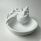 🌊 50% DE RÉDUCTION – DERNIER JOUR ! 🏺 Bol Santorin – Céramique Émaillée – Vagues Bleues & Village Miniature for Décoration