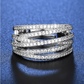 🎉 Bague croix multi-rangs ajustable - Parfaite au quotidien, pour aller au travail ou pour les soirées ✨