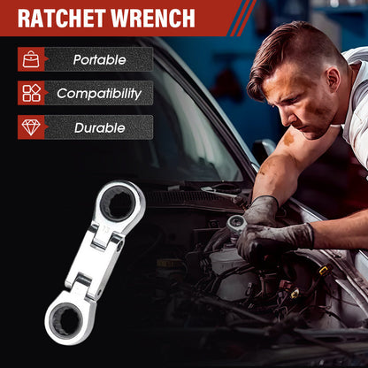 🔧 60% DE RÉDUCTION! 🛠️ Coffret de Clés à Cliquet Flexibles Double Tête – Têtes articulées, double extrémité & rangement compact – Idéal pour mécanique, bricolage & réparations ⚡