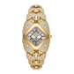⌚💎 Montre femme quartz – Cadran losange orné de strass, bracelet en alliage élégant, la touche bijou qui sublime votre poignet au quotidien 💫🌸
