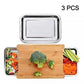 🔪 50% DE RÉDUCTION! 🥗 Planche à Découper en Bois & Acier Inoxydable – Bacs coulissants intégrés, durable & facile à nettoyer – Parfaite pour une cuisine organisée 🧑‍🍳