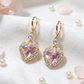 💖 50% DE RÉDUCTION ! ✨ Boucles d’Oreilles Pendantes Cœur – Cuivre & Strass – Design Romantique & Léger for Femme