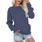 👕🌸 Sweat à col rond oversize femme – Coupe ample décontractée, matière douce et respirante, l’indispensable d’un look effortless au quotidien ☁️👖