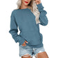 👕🌸 Sweat à col rond oversize femme – Coupe ample décontractée, matière douce et respirante, l’indispensable d’un look effortless au quotidien ☁️👖