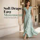 🌸 50% DE RÉDUCTION! 👗 Robe Maxi en Mousseline Col V & Volants – Fluide, légère & romantique – Parfaite pour les journées ensoleillées et les soirées d'été ☀️
