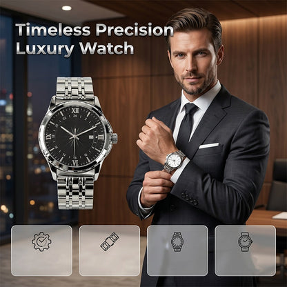 Montre Quartz Élégante Classique pour Homme – Design intemporel, mouvement précis & bracelet confortable – Parfaite pour le bureau, les occasions & le quotidien 💼