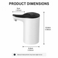 💧🔋 Pompe distributrice d’eau électrique 5W – Batterie lithium, bec incliné, un filet parfait en un geste, pour la maison, le bureau et le camping 🏠🏕️