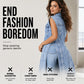 Robe Gilet en Jean Sans Manches Fente Haute Femme – Veste Longue Style Streetwear