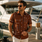 🎉 Vente 2026 — Plus de 38 400 vendus!👔 Chemise Homme Imprimé Géométrique – Estivale ✨