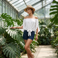 Blouse Été Femme Épaules Dénudées Casual – Nœud Avant Romantique