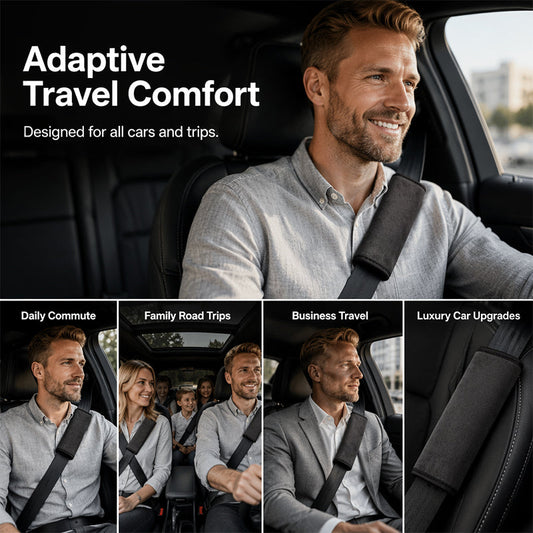 🚗 Soldes 2026 — Plus de 36 000 Vendus ! ✨ Coussin de Ceinture de Sécurité – Fausse Suède – Rembourré & Universel for Confort Auto