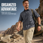 👕 Chemise de Randonnée Homme Manches Courtes – Tissu Ripstop Haute Densité – Anti-Déchirure & Anti-Plis for Plein Air