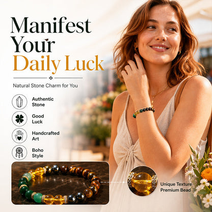 💎 50% DE RÉDUCTION ! 📿 Bracelet Cristal Multicolore Élastique – Perles Naturelles – 7 Chakras & Relaxation for Quotidien