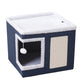 📢📢50% DE RÉDUCTION !! ⏰ Maison Cube Pliable 2-en-1 pour Chat – Design Bi-Niveau & Griffoir Intégré – Confort Toutes Saisons – Gain de Place & Portable 🐾