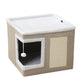 📢📢50% DE RÉDUCTION !! ⏰ Maison Cube Pliable 2-en-1 pour Chat – Design Bi-Niveau & Griffoir Intégré – Confort Toutes Saisons – Gain de Place & Portable 🐾