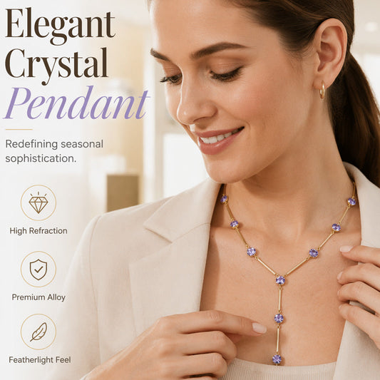 ✨ Soldes 2026 — Plus de 29 000 vendus ! 📿 Collier Femme Pendentif Y Géométrique Brillante