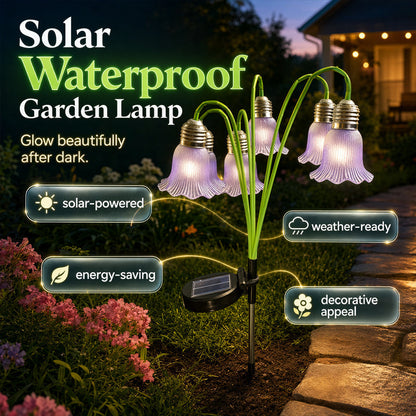 Lampes Solaires Fleurs Décorations de Jardin Extérieur 💐💡