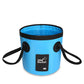 🐠 50% DE RÉDUCTION ! 🪣 Seau Pliant Portable Camping & Pêche – PVC 500D – 12 L / 20 L – Imperméable & Léger for Plein Air