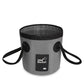 🐠 50% DE RÉDUCTION ! 🪣 Seau Pliant Portable Camping & Pêche – PVC 500D – 12 L / 20 L – Imperméable & Léger for Plein Air
