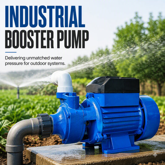 💧 Pompe Surpresseur Auto-Amorçante – Fonte + Aluminium – Moteur Thermoprotecté & Turbine Précision for Irrigation & Maison