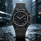✨ 50% DE RÉDUCTION ! ⌚ Montre Quartz Luxe Scintillante Homme – Alliage – Boîtier 48 mm & Strass – Imperméable & Anti-Rayures for Look Affirmé