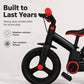 🎠 Tricycle Évolutif 4-en-1 pour Enfants – Acier Carbone – Vélo Équilibre + Poussette & Poignée Parentale pour 6+ Ans