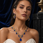 ✨ Parure Collier & Boucles d'Oreilles Goutte Scintillante – Alliage & strass, 52 cm / 3,5 cm – Idéale pour mariage, soirée & occasions spéciales 🌟