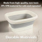 📢📢-50% !! ⏰Bassin de bain de pieds pliable avec couvercle | Bac à tremper les pieds en silicone portable avec rouleaux de massage pour la détente à la maison