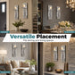 🕯️🛒 -50% ! 🏠Appliques Murales Bougeoirs en Verre Cristal Concassé – Lot de 2 – Finition Miroir & Lueur Ambiante pour Déco Élégante.