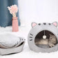 🐾 Le lit-tente 2-en-1 qui offre à votre animal son petit cocon de confort ! 🏡